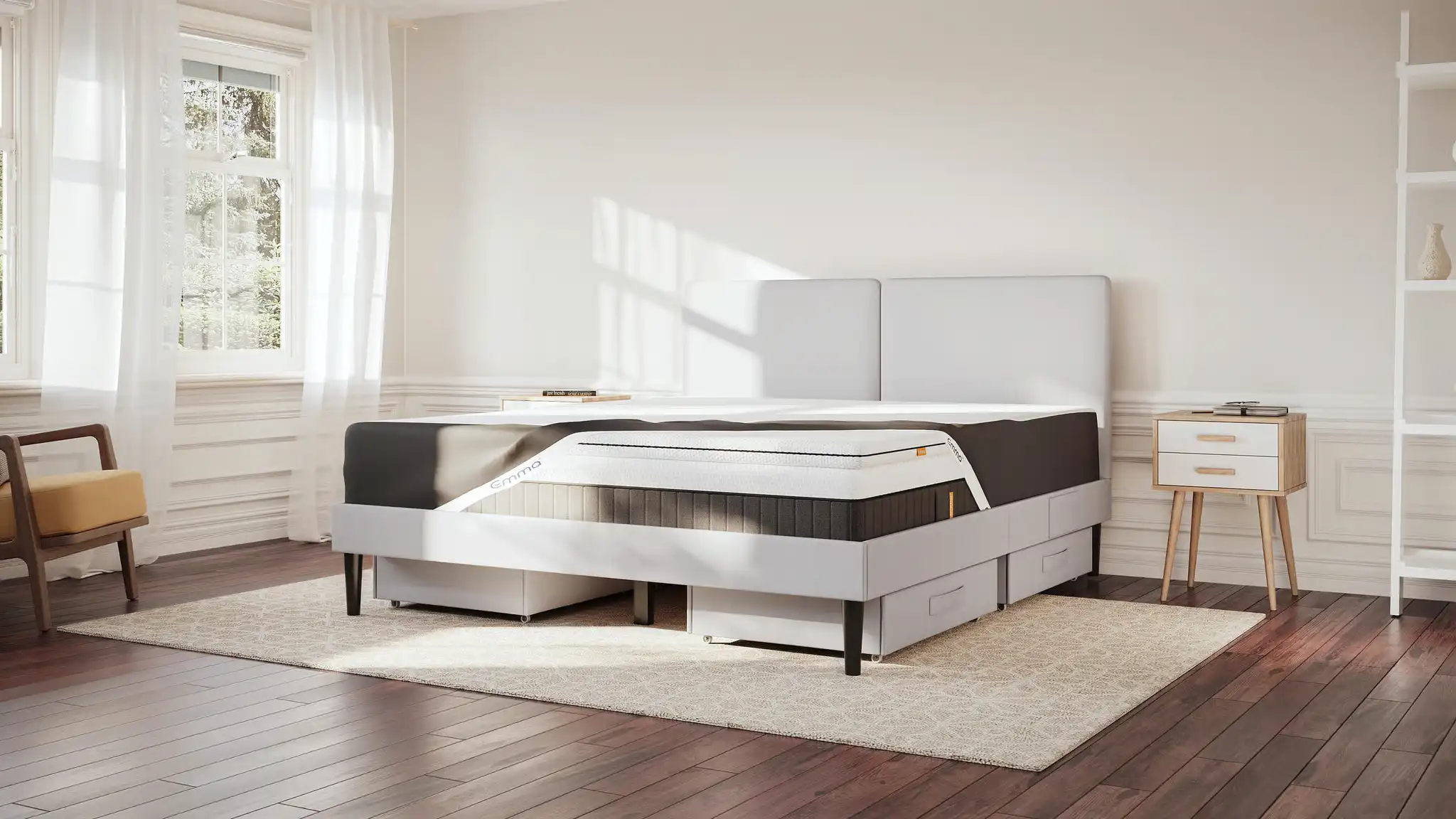 Emma mattress creating a peaceful and comfortable environment for everyday sleep